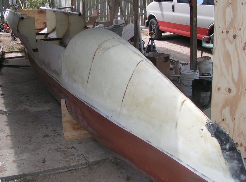 hull turned and secured , ready for more work